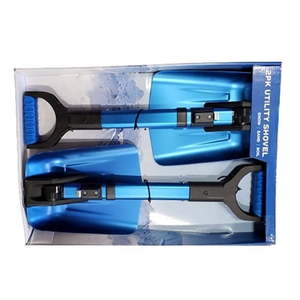 lot 14531 image: Birdrock Home Emergency Utility Shovels  Blue (2 Pcs) - Portable