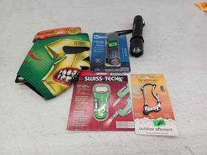 lot 14534 image: Outdoor Survival Gear Bundle with Flashlight and Multi-Tools