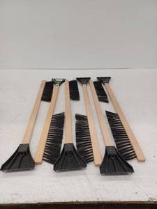 lot 14547 image: Emsco 24 in. Wooden Snow Brush & Ice Scraper 6 Pack