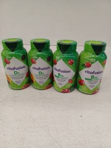 lot 14550 image: Vitafusion Vitamin D3 and B12 Gummy Supplements 4-Pack