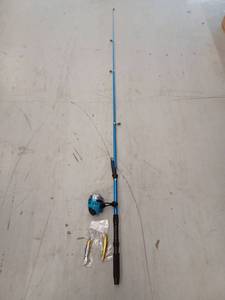 lot 14564 image: Fishing Rod, Reel And 2 Lures