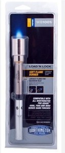 lot 14888 image: Worthington 309585 WB1001i Soft Flame Pro Grade Lock N Load Propane Torch Burner Tube