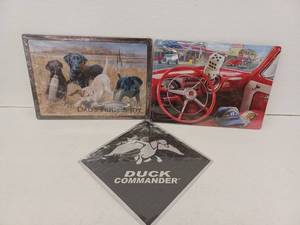 lot 14892 image: Metal Wall Art Decor, 3 Pack