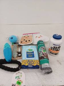 lot 14918 image: Pet Care Bundle with Toys and Accessories