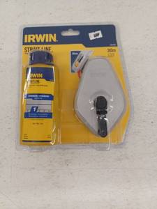 lot 14932 image: Irwin Strait-Line Chalk Line Reel with Blue Chalk 30m