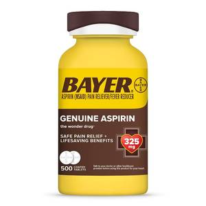 lot 14944 image: Bayer Aspirin Pain Reliever 325mg - 500 Tablets