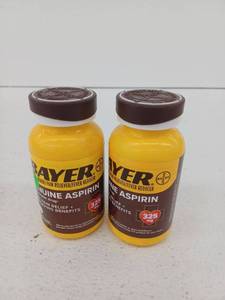 lot 14976 image: Bayer Aspirin Pain Reliever, 325mg, 500 Tablets, 2 Pack, BB 2024 And 2025