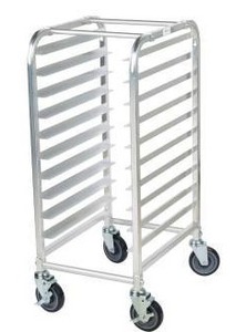 lot 14807 image: Regency Pan Aluminum Steam Table Pan Rack, Approximately 16.5 W x 22 D x 41 H