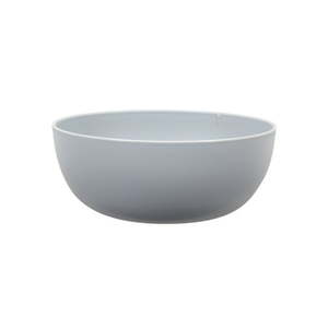 lot 15027 image: 2 Mainstays 38-Ounce Round Plastic Cereal Bowl 2 Gray 1 White