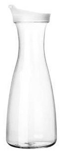 lot 15039 image: 32OZ Clear Plastic Water Pitcher with Flip Lid