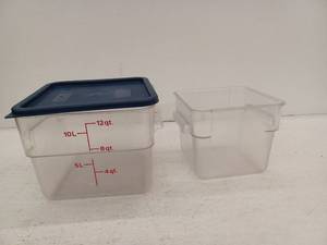 lot 15059 image: 6&12 Quart Food Storage Containers