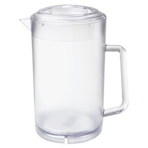 lot 15092 image: GET P-3064-1-CL 64 oz. Clear Textured Pitcher with Lid, 2 Pack