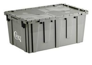 lot 15094 image: Choice 26 78 x 16 78 x 12 18 Gray Stackable Chafer Tote  Storage Box