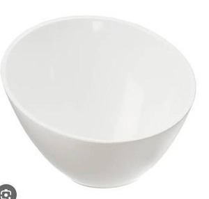 lot 15097 image: Melamine Serving Bowls, White, 4 Pack