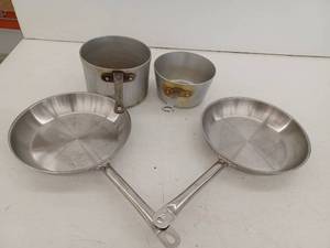 lot 15098 image: Set Of 4 Stainless Steel Pans
