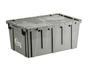 lot 15116 image: Choice 26 78 x 16 78 x 12 18 Gray Stackable Chafer Tote  Storage Box