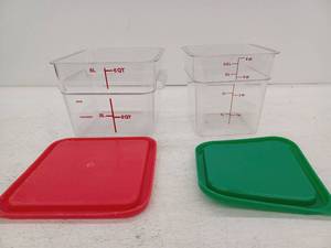 lot 15123 image: 6&4 Quart Storage Containers