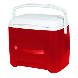 lot 15126 image: Igloo 28-Quart Island Breeze Cooler, Red