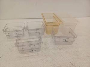 lot 39337 image: Commercial Food Storage Container 2 (13x6in) 4 (4 Quart)