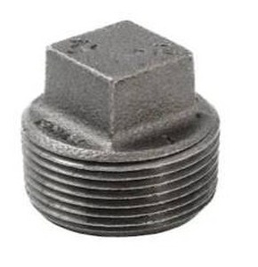 lot 15135 image: 1-14-in Black Malleable Iron Plug