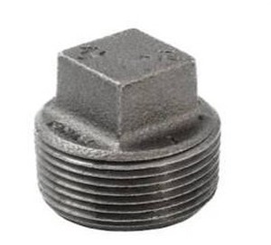 lot 15180 image: 1-14-in Black Malleable Iron Plug