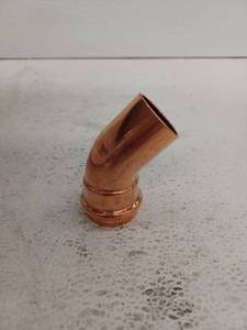 lot 15217 image: 45 Degree Copper Elbow, 1 14 Inch