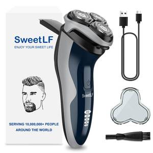 lot 23355 image: SweetLF Electric Razor for Men with Pop-Up Trimmer, 100% Waterproof Electric Shaver, Rechargeable Cordless Shavers for Men, Type-C, 120Mins Runtime, Plug & Play, Blue