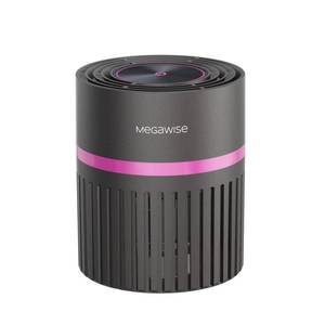 lot 24935 image: MEGAWISE Portable Air Purifier, H13 True HEPA 3-in-1 Filter, 99.97% 0.3 Micron Filtration, Dust Smoke Pet Dander, Ozone Free, Ultra-Quiet 24dB, Small Tabletop Air Cleaner for Bedroom Home Office - Retail $25
