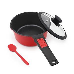 lot 24939 image: Bobikuke Small Sauce Pan with Lid, 1.5 Qt Saucepan with Lid, Non Stick Sauce Pan, Milk Pot & Sauce Pot & Saucepan with Pour Spout, Detachable Handle Milk Pan, Induction Compatible, Oven Safe,PFOA-Free - Retail $22