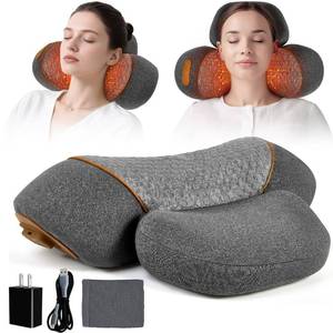 lot 24951 image: Upgraded Neck Massager Pillow, 3-in-1 Neck Massager, Traction Massage with Heat, Neck Pillow for Shoulder Pain, Deep Tissue Pain Relief,Rechargeable TheraPillow - Retail $96