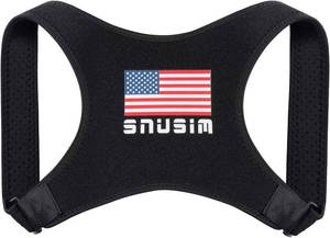 lot 26281 image: SNUSIM Posture Corrector Upper Back Brace Neck Shoulder Back Support Brace Pain Relief Belt for Women Men Braces Spine Straightener Breathable