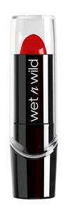 lot 26283 image: wet n wild Silk Finish Lipstick, Hydrating Rich Buildable Lip Color, Formulated with Vitamins A,E, & Macadamia for Ultimate Hydration, Cruelty-Free & Vegan - Hot Red - Retail $1