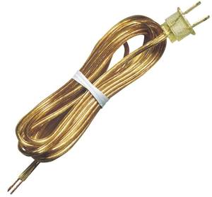 lot 26305 image: Westinghouse Lighting FBA_7010300 70103 15-Feet Gold Cord Set - Retail $14
