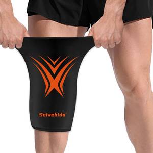 lot 26312 image: Extended Knees Ice Pack for Injuries Freeze Compression Sleeve Reusable Gift Soft Gel Ice Wrap for Leg Swelling, Knee Replacement Surgery, Cold Compress Therapy for Arthritis, Meniscus Tear and ACL - Retail $14
