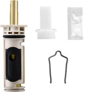 lot 26346 image: Cartridge Kit Compatible with Moen 1222 Replacement Cartridge for One-Handle PosiTemp Shower and Tub, Brass Core, Fix Common Issues - Retail $18