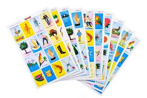 lot 31181 image: Loteria Authentic Mexican Game, Bingo Game with Colorful Illustrated Cards, Don Clemente Brand (10 Tablas (10 Boards)) - Retail $7