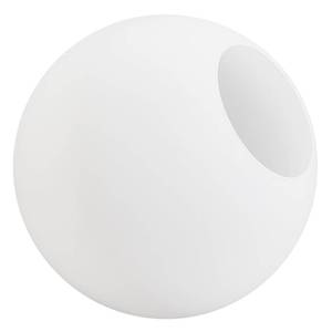 lot 32585 image: BENECREAT 5Inch White Frosted Glass Globe Lamp Shade, Replacement Lampshade Cover for Wall Sconce, Pendant Lighting Fixture, Vanity Light, Ceiling Light, Hole 2.4Inch - Retail $20