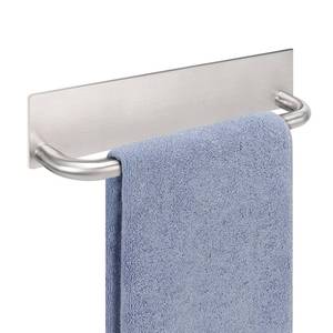 lot 32613 image: Livabber Self Adhesive Hand Towel Holder- 304 Stainless Steel Hand Towel Bar for Bathroom Kitchen Stick on Wall, Towel Ring No Drilling, 9 Inch (Brushed Nickel) - Retail $9