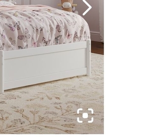 lot 61954 image: Afifurnishings White twin footboard - Retail $75
