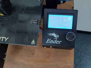 lot 61968 image: Creality Ender 3 FDM 3D Printer with Filament Spool - Retail $150