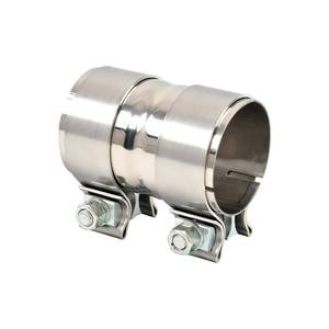 lot 2828 image: FGJQEFG Polished Stainless Steel 2.5 ID to 2.5 ID Exhaust Adapter With Clamps,ID 2-12 Inch Exhaust Reducer Connector PipeW Clamps, 4 Length Exhaust Coupler,Universal Fitment