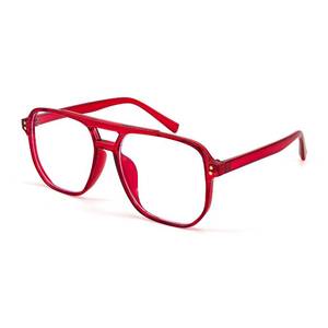 lot 2833 image: FEISEDY Blue Light Blocking Glasses Fake Nerd Clear Square Computer Lightweight Pilot Glasses Frame Oversized B2866