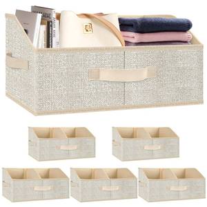 lot 2834 image: Wrrlors Large Shelf Storage Bins 4 Pack,Decorative Collapsible Storage Basket,Fabric Closet Organizer and Home Storage Cubes with Handles for Organizing Books, Clothes, Toys, Nursery��Black��