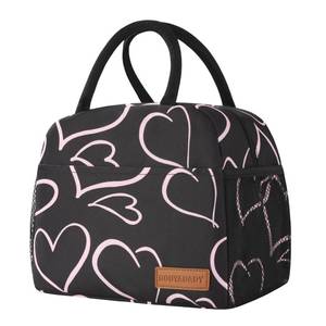 lot 2838 image: douyadady Lunch Bag WomenMen Lunch Box WomenMen (blackpink heart)