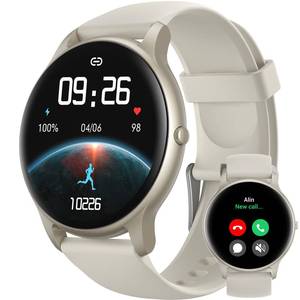 lot 2878 image: Parsonver Smart Watch(AnswerMake Calls), Smartwatch for Women Men, 100 Sport ModesHeart RateBlood OxygenSleep Tracker, Pedometer, IP68 Waterproof Fitness Tracker for Android iPhone, Starry Silver