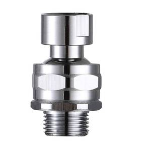 lot 2880 image: Shower Head Swivel Ball Adapter Brass Adjustable Shower Arm Connector Universal Showering Component Shower Arm Extension, Polished Chrome