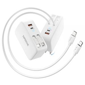 lot 2891 image: SUPERONE Retractable iPhone Charger, 4-Port USB C Charger Block, iPhone Chargers Fast Charging with USB C & Apple Cable, Wall Chargers for iPhones 17161514131211 Series, Pad, Samsung, Pixel