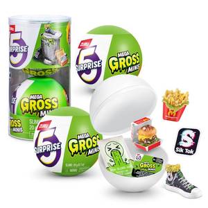 lot 2894 image: 5 Surprise Mega Gross Minis by ZURU Boys Mystery Collectible Minis Brands Parody, Toys for Boys and Girls 3, Halloween Toy