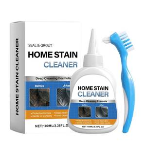 lot 2916 image: Home Stain Cleaner Gel, Washing Machine Cleaner with Brush, Home RemoverGel for Washing Machine, Refrigerator Strips, Deep Cleaning Gel for Tiles, Kitchen Sinks, Walls, Bathrooms (100 ML)