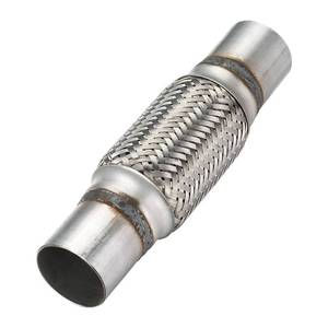 lot 2919 image: Autarboor Exhaust Flex Pipe, 2x 6Stainless Steel Heavy Duty Exhaust Flex Pipe, Double Braid Exhaust Flex Tube, Overall Length 10